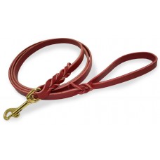 Doggie Classic Leaather Large Red BEG 11